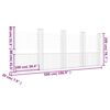 vidaXL U-shape Gabion Basket with 5 Posts Iron 500x20x200 cm
