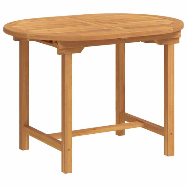 vidaXL Garden Dining Set 5 pcs Brown 160 x 80 x 75 cm Solid teak wood