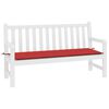 vidaXL Garden Bench Cushion Red 200x50x4 cm Oxford Fabric