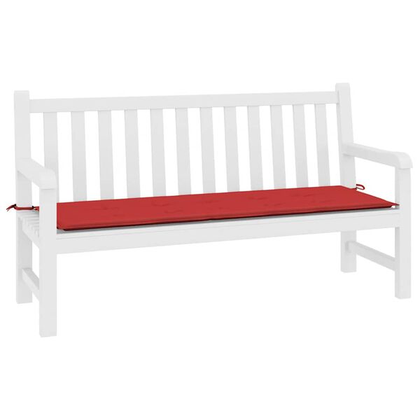 vidaXL Garden Bench Cushion Red 200x50x4 cm Oxford Fabric