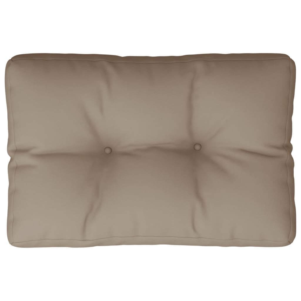 vidaXL Pallet Cushion Taupe 50x40x12 cm Fabric