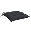 vidaXL Chair Cushions 4 pcs Black 40x40x7 cm Oxford Fabric