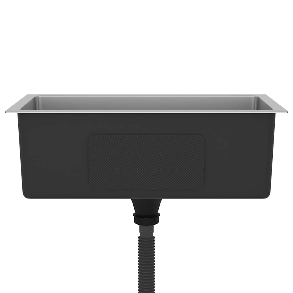 vidaXL Handmade Kitchen Sink Stainless Steel