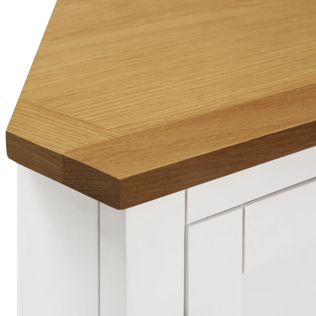 vidaXL Corner Cabinet 80x33.5x78 cm Solid Oak Wood