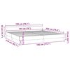 vidaXL Bed Frame without Mattress Dark Grey King Fabric