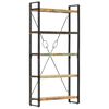 vidaXL 5-Tier Bookcase 90x30x180 cm Solid Reclaimed Wood