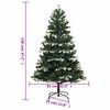 vidaXL Artificial Hinged Christmas Tree 150 LEDs & Ball Set 120 cm