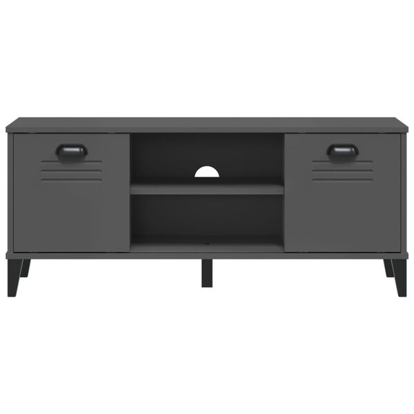vidaXL Shoe Bench VIKEN Anthracite Grey 106x35x45 cm Engineered Wood