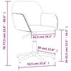 vidaXL Swivel Office Chair Light Grey Fabric