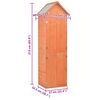 vidaXL Garden Storage Shed 71x60x213 cm Wood