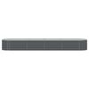 vidaXL Garden Raised Bed 400x80x44 cm Galvanised Steel Grey