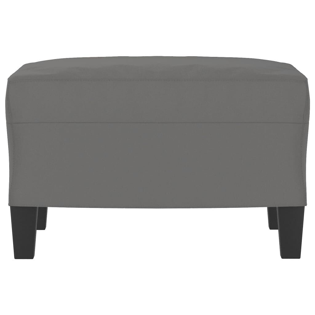 vidaXL Footstool Dark Grey 60x50x41 cm Microfibre Fabric