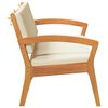 vidaXL Garden Bench with Cushion Brown Solid Acacia wood