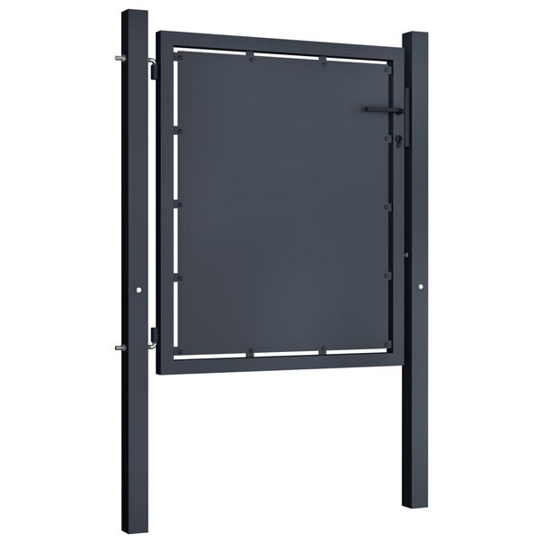 vidaXL Garden Gate Steel 100x75 cm Anthracite