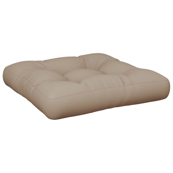 vidaXL Pallet Cushion Taupe 60x60x12 cm Fabric