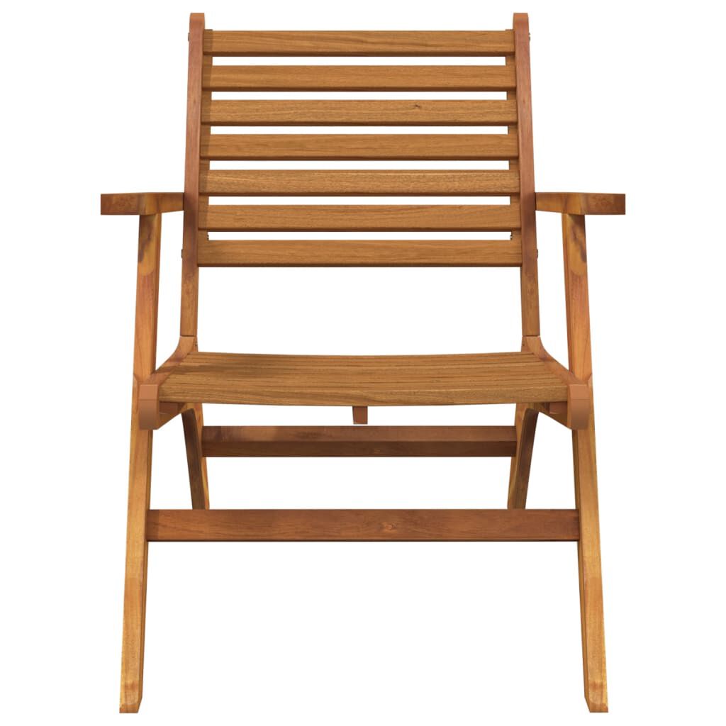 vidaXL Garden Chairs 2 pcs Solid Acacia Wood