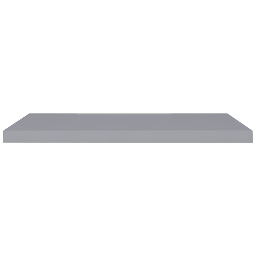 vidaXL Floating Wall Shelves 2 pcs Grey 90x23.5x3.8 cm MDF