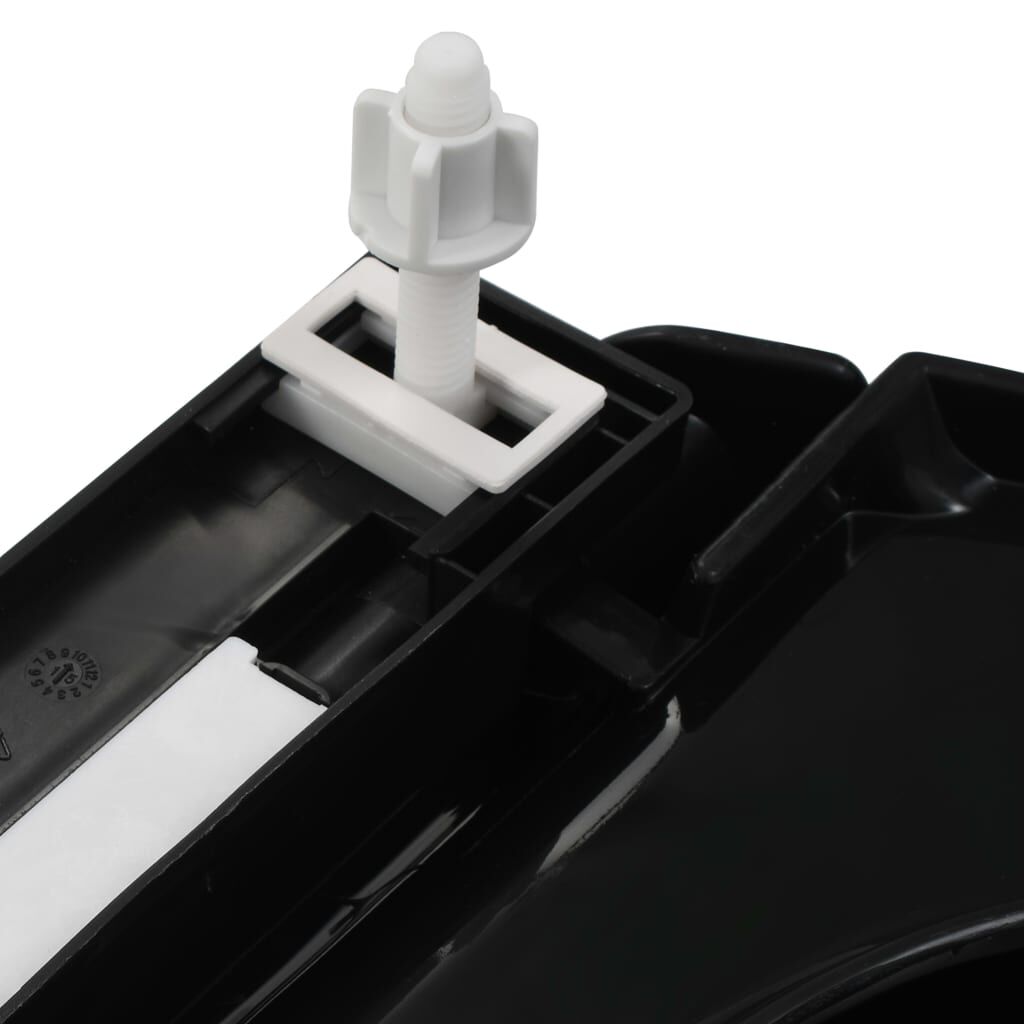 vidaXL Soft-close Toilet Seat with Quick-release Design Black
