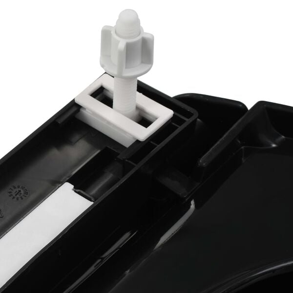 vidaXL Soft-close Toilet Seat with Quick-release Design Black