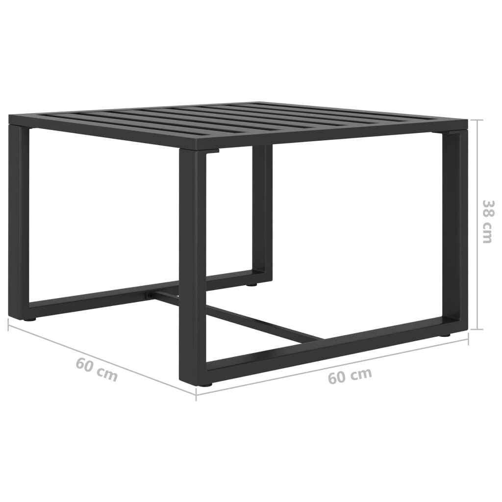 vidaXL 5 Piece Garden Lounge Set with Cushions Aluminium Anthracite
