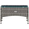 vidaXL 5 Piece Garden Lounge Set With Cushions Poly Rattan Grey