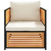 vidaXL Garden Chair with Cushions Solid Wood Acacia