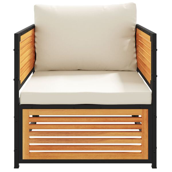 vidaXL Garden Chair with Cushions Solid Wood Acacia