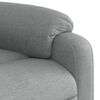 vidaXL Massage Recliner Chair Light Grey Fabric