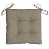 vidaXL Chair Cushions 2 pcs Taupe 40x40x7 cm Oxford Fabric