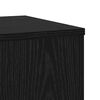 vidaXL Plant Stand 2 pcs Black Oak 33 x 33 x 100 cm Engineered Wood