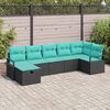 vidaXL Sofa Set with Cushion 5 pcs Poly Rattan