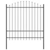 vidaXL Garden Fence 4 pcs Grey 170 x 215 cm Powder-Coated Steel