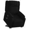 vidaXL Stand up Massage Recliner Chair Black Fabric