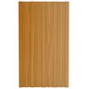 vidaXL Roof Panels 12 pcs Galvanised Steel Light Wood 80x45 cm