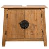 vidaXL Bathroom Vanity Cabinet Solid Pinewood 70x32x63 cm