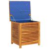 vidaXL Garden Storage Box with Louver 60x50x56 cm Solid Wood Acacia