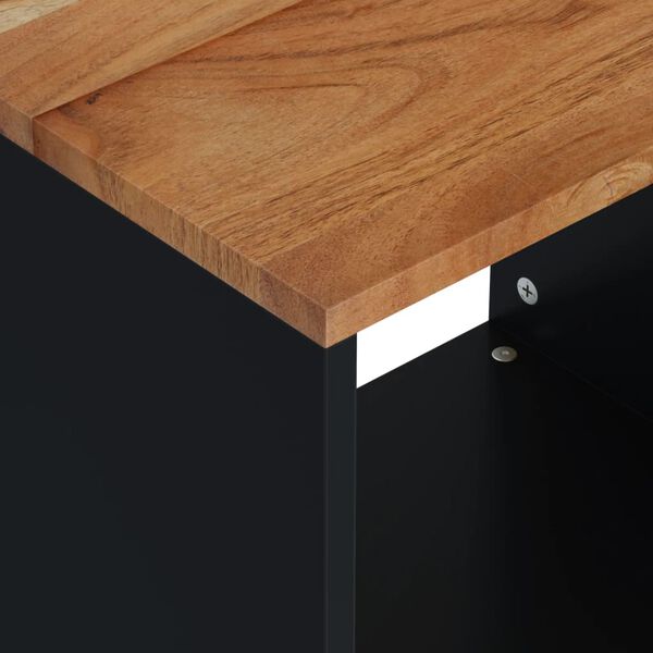 vidaXL Coffee Table 40x31x46 cm Solid Wood Acacia&Engineered Wood