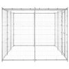 vidaXL Outdoor Dog Kennel Galvanised Steel with Roof 7.26 m²