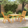 vidaXL Garden Dining Set 5 pcs Brown Solid Acacia Wood