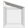 Dog Cage Silver 400 x 200 x 256 cm Galvanised Steel