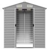 vidaXL Garden Shed Light Grey 191x130x198 cm Galvanised Steel