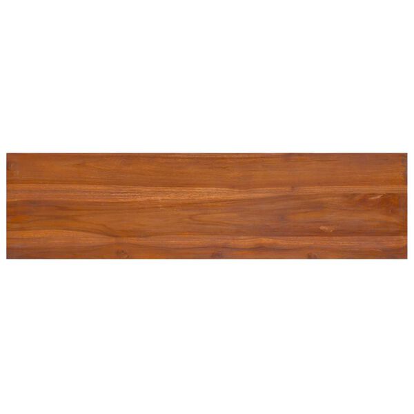 vidaXL TV Cabinet 112x30x37 cm Solid Teak Wood