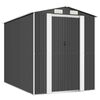 vidaXL Garden Shed Anthracite 192x274x223 cm Galvanised Steel
