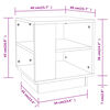 vidaXL Coffee Table Brown Oak 40x40x43 cm Engineered Wood