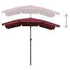 vidaXL Garden Parasol with Pole 200x130 cm Bordeaux Red