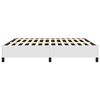 vidaXL Bed Frame without Mattress White 193x203 cm King Faux Leather