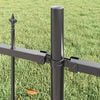 vidaXL Garden Fence 8 pcs Grey 170 x 215 cm Powder-Coated Steel