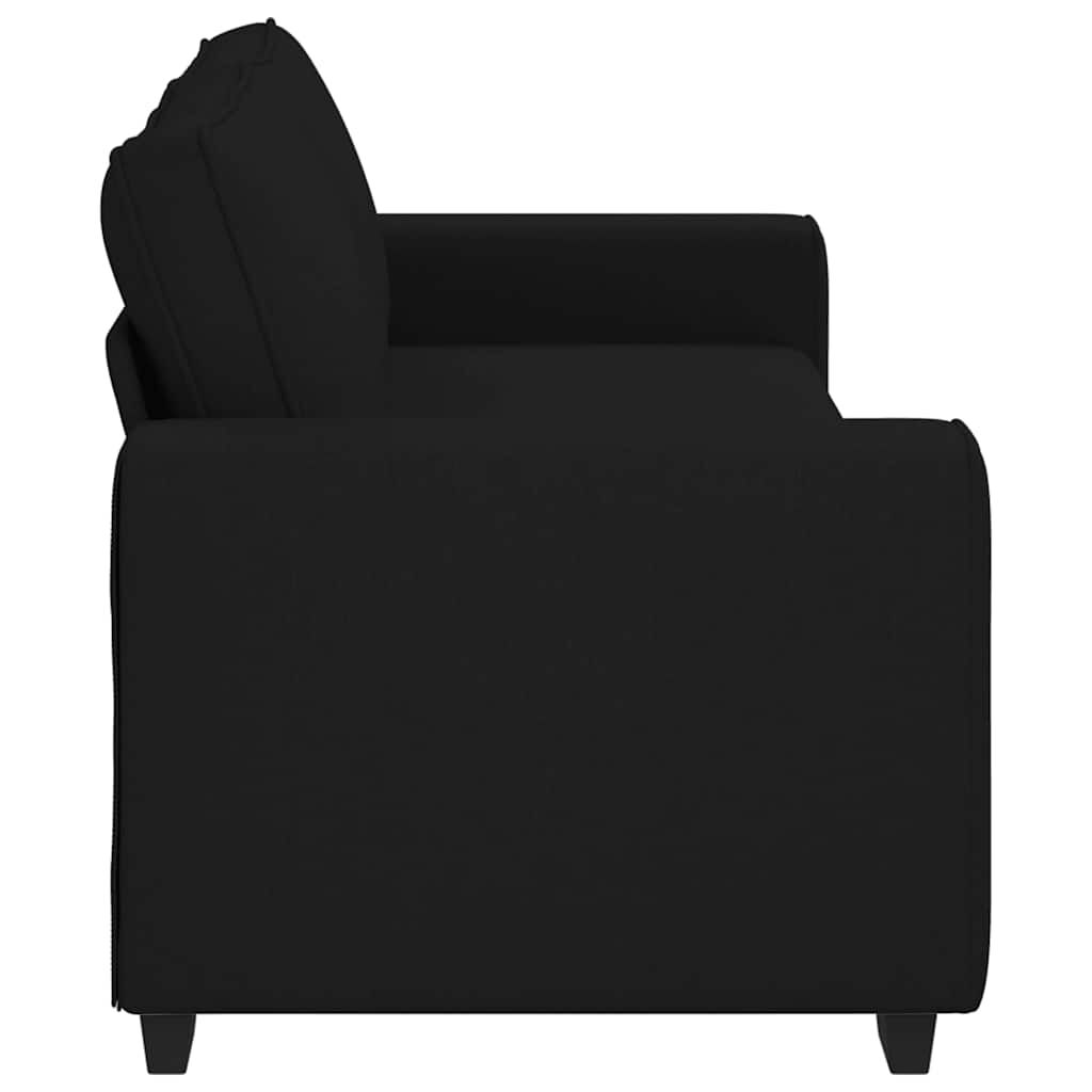 vidaXL 3-Seater Sofa Black 180 cm Fabric
