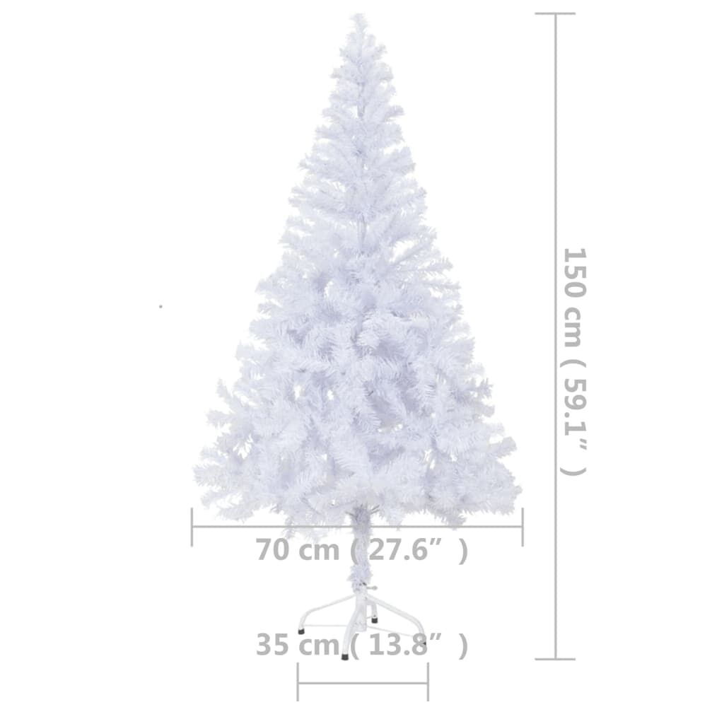 vidaXL Artificial Pre-lit Christmas Tree with Stand 150 cm 380 Branches