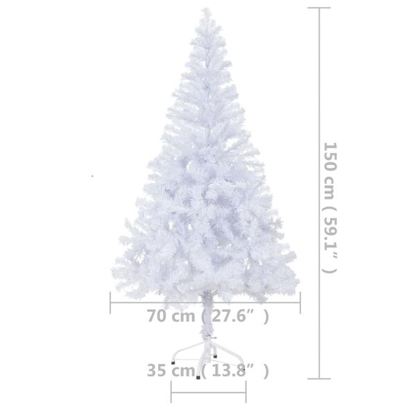 vidaXL Artificial Pre-lit Christmas Tree with Stand 150 cm 380 Branches